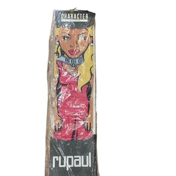 New Character Collection Rupaul 360 Men's Crew Socks 1 Pair American Drag Queen - Picture 5 of 9